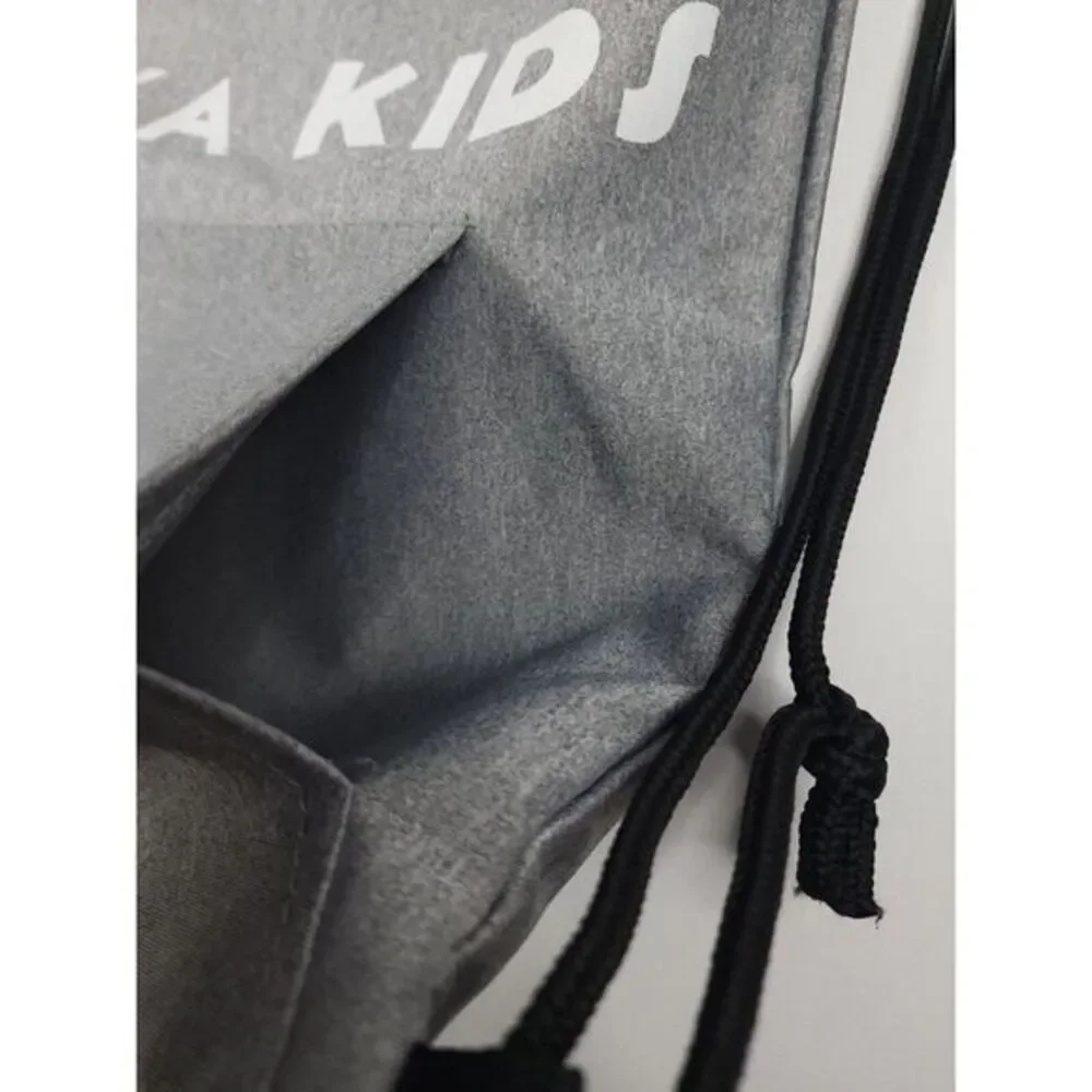 Gold Bond Gray Cinch Sackpack Drawstring Backpack Sack Pack Gym‎ Bag